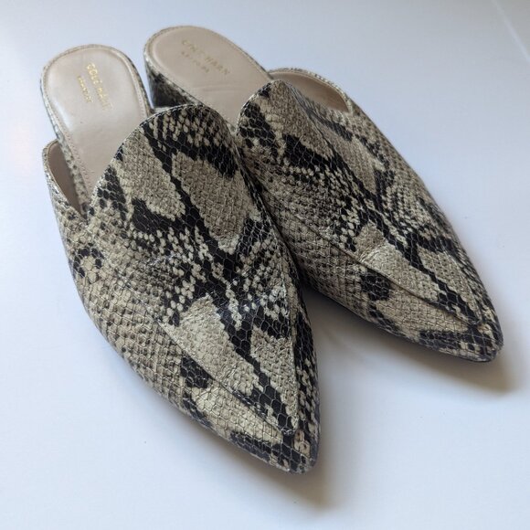Cole Haan Shoes - LIKE NEW Women's Cole Haan Piper Mule Classic Roccia Snake Print Size 10